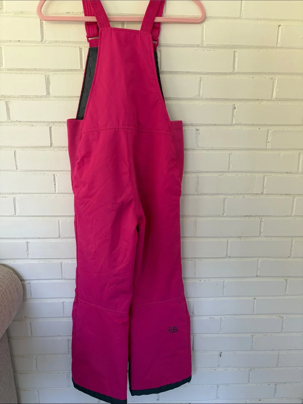 Arctix Girls Bright Magenta Ski Bib Overalls size small 7/8